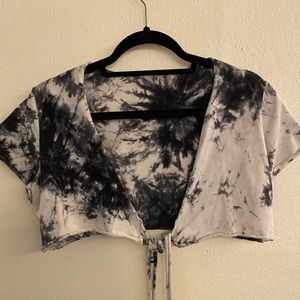 Tie-dye Cropped Tie Top